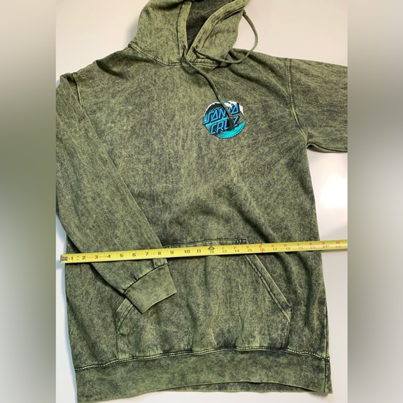 Colortone Santa Cruz Original Hoodie Women Size M Long Sleeve Skate Pullover - Picture 4 of 8